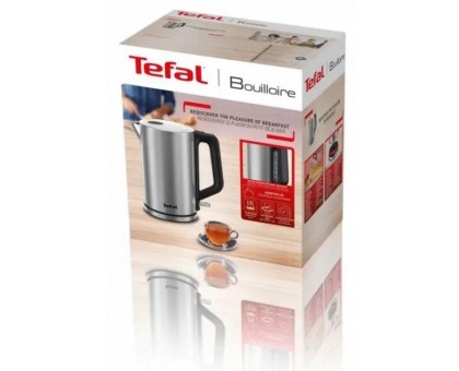 Електрочайник Tefal Bronx Electric 1.7л, нерж. сталь, сірий