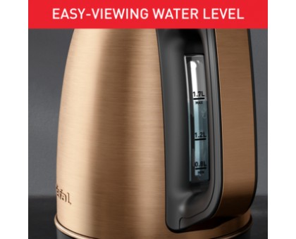 Электрочайник Tefal Coppertinto 1.7л, Strix, нерж. сталь, бронзовый Электрочайник Tefal Coppertinto 1.7л, Strix, нерж. сталь, бронзовый