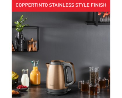 Электрочайник Tefal Coppertinto 1.7л, Strix, нерж. сталь, бронзовый Электрочайник Tefal Coppertinto 1.7л, Strix, нерж. сталь, бронзовый