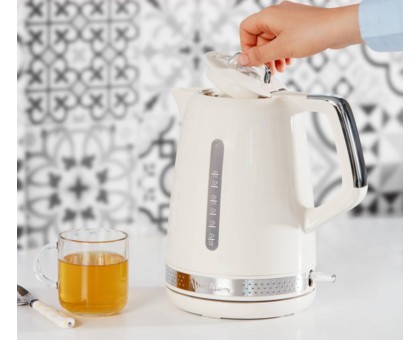 Электрочайник Moulinex Soleil 1.7л, Strix, пластик, бежевый Электрочайник Moulinex Soleil 1.7л, Strix, пластик, бежевый