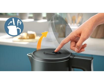Электрочайник Philips Double Walled Kettle, 1.7л, Strix, с двойными стенками, STRIX, черный