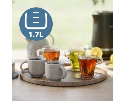 Электрочайник Philips Double Walled Kettle, 1.7л, Strix, с двойными стенками, STRIX, черный