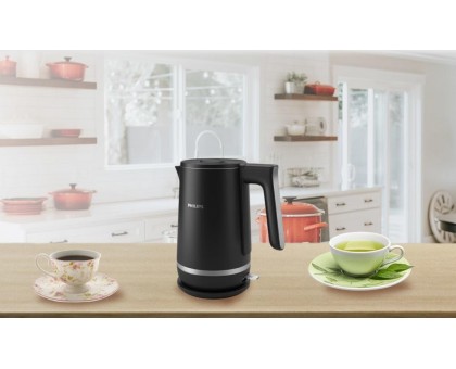 Электрочайник Philips Double Walled Kettle, 1.7л, Strix, с двойными стенками, STRIX, черный
