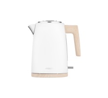 Электрочайник  Ardesto EKL-F420WWD, 1.7л, металл, мат, Strix, белый