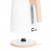 Электрочайник Ardesto EKL-F420WWD, 1.7л, металл, мат, Strix, белый