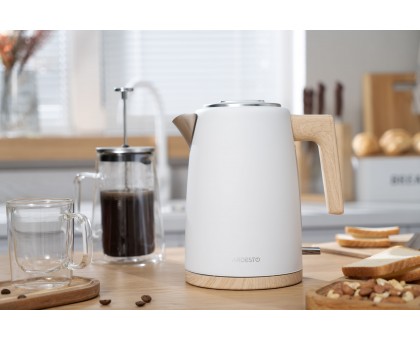 Электрочайник Ardesto EKL-F420WWD, 1.7л, металл, мат, Strix, белый Электрочайник Ardesto EKL-F420WWD, 1.7л, металл, мат, Strix, белый