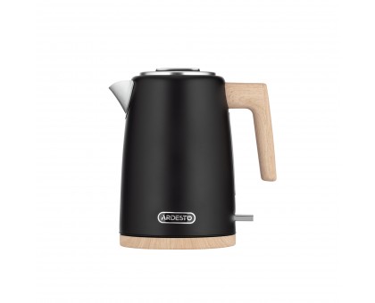 Електрочайник Ardesto EKL-F420BWD, 1.7л, метал, мат, Strix, чорний