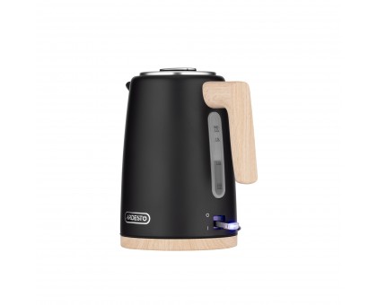 Електрочайник Ardesto EKL-F420BWD, 1.7л, метал, мат, Strix, чорний