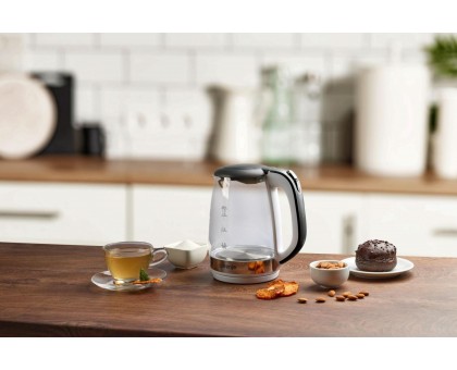 Электрочайник Gorenje 1.7л, 2,200 Вт, strix контроль, стекло, белый