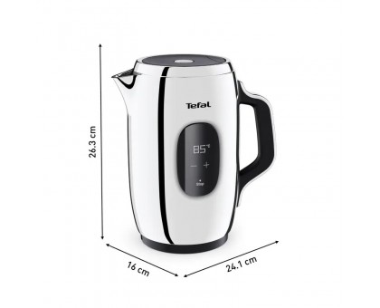 Електрочайник Tefal Majestuo 1.5л, з подвійними стінками, 9 темп.реж, підтримка температури, сенc. управління, нержавіюча сталь