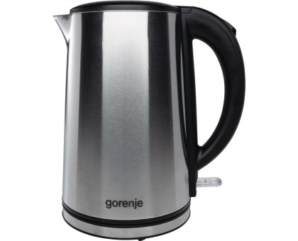 Електрочайник Gorenje, 1,5л, подвійні стінки, Strix контроль, нерж.