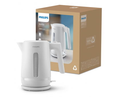 Электрочайник Philips Series 3000, Strix, пластик, белый
