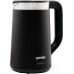 Електрочайник Gorenje 1.7л, Strix контроль, LED дисплей, чорний