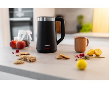 Електрочайник Gorenje 1.7л, Strix контроль, LED дисплей, чорний Електрочайник Gorenje 1.7л, Strix контроль, LED дисплей, чорний