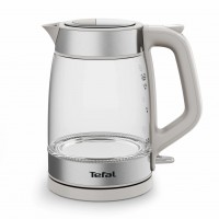 Электрочайник Tefal Glass Kettle 1.7л, стекло, с подсветкой, серебристо-белый