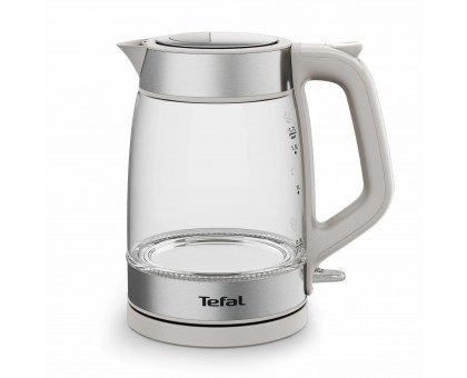 Электрочайник Tefal Glass Kettle 1.7л, стекло, с подсветкой, серебристо-белый