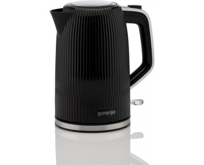 Электрочайник Gorenje 1.7л, Strix-контроль, черный матовый