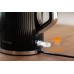 Электрочайник Gorenje 1.7л, Strix-контроль, черный матовый