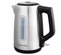 Електрочайник Russell Hobbs Heaton, 1.7л, нержавіюча сталь, сріблясто-чорний