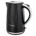 Электрочайник Russell Hobbs Eden, 1.7л, нержавеющая сталь, пластик, черный