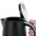 Электрочайник Russell Hobbs Eden, 1.7л, нержавеющая сталь, пластик, черный