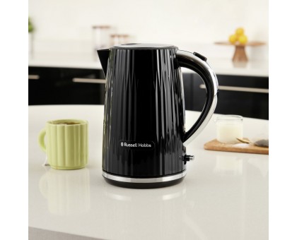 Электрочайник Russell Hobbs Eden, 1.7л, нержавеющая сталь, пластик, черный Электрочайник Russell Hobbs Eden, 1.7л, нержавеющая сталь, пластик, черный