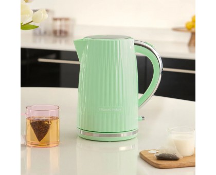 Електрочайник Russell Hobbs Eden, 1.7л, нержавіюча сталь, пластик, фісташковий