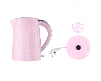 Электрочайник Russell Hobbs Eden, 1.7л, нержавеющая сталь, пластик, малиновый