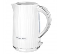 Електрочайник Russell Hobbs Eden, 1.7л, нержавіюча сталь, пластик, білий