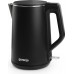 Электрочайник Gorenje, 1,5л, 2,200 Вт, корпус- нержав., Strix, матовый, черный