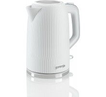 Електрочайник Gorenje 1.7л, Strix-контроль, білий матовий