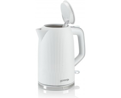 Електрочайник Gorenje 1.7л, Strix-контроль, білий матовий