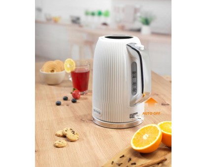 Електрочайник Gorenje 1.7л, Strix-контроль, білий матовий