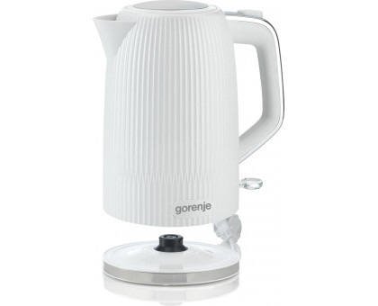 Електрочайник Gorenje 1.7л, Strix-контроль, білий матовий