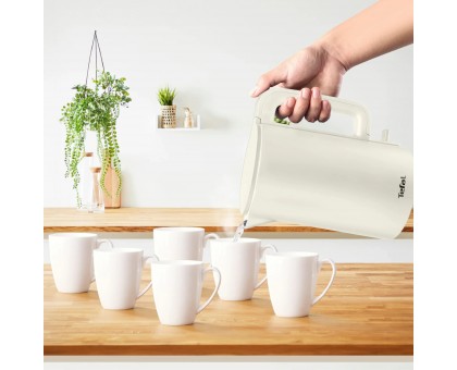 Электрочайник Tefal Thermo Protect, 1.5л, пластик, бежевый