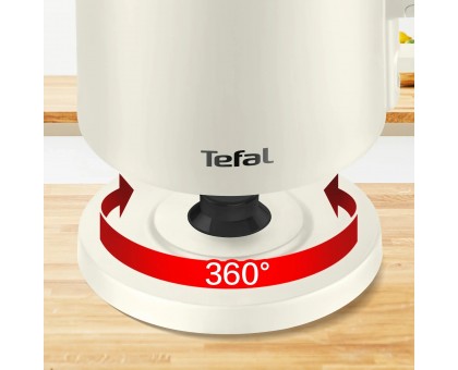 Электрочайник Tefal Thermo Protect, 1.5л, пластик, бежевый
