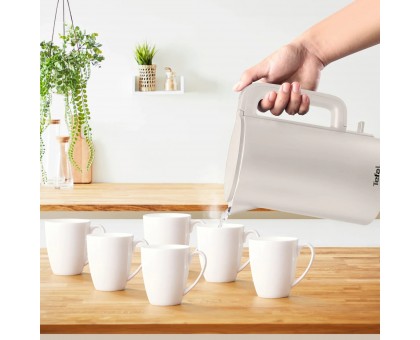 Електрочайник Tefal Thermo Protect, 1.5л, пластик, нержавіюча сталь, бежевий Електрочайник Tefal Thermo Protect, 1.5л, пластик, нержавіюча сталь, бежевий