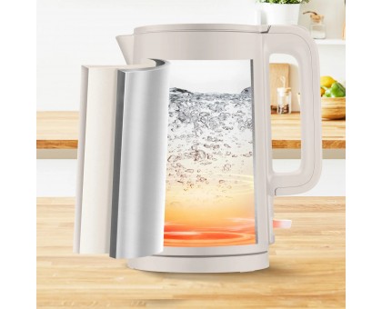 Електрочайник Tefal Thermo Protect, 1.5л, пластик, нержавіюча сталь, бежевий Електрочайник Tefal Thermo Protect, 1.5л, пластик, нержавіюча сталь, бежевий