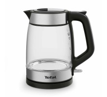 Електрочайник Tefal Glass Kettle 1.7л, скло, з підсвіткою, чорно-срібний