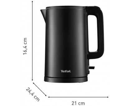 Электрочайник Tefal Thermo Protect, 1.5л, пластик, черный