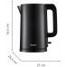 Электрочайник Tefal Thermo Protect, 1.5л, пластик, черный