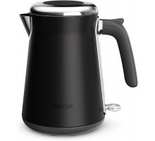 Електрочайник Tefal Collection 1.68л, Strix, нерж. сталь, чорний