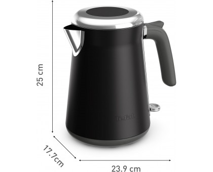 Электрочайник Tefal Collection 1.7л, Strix, нерж. сталь, черный