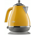 Электрочайник DeLonghi Icona Capitals, 1.7л, нержавеющая сталь, желтый