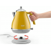 Электрочайник DeLonghi Icona Capitals, 1.7л, нержавеющая сталь, желтый
