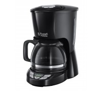 Кофеварка Russell Hobbs капельная Textures Plus 1.25л, молотый, черный