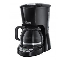 Кофеварка Russell Hobbs капельная Textures Plus 1.25л, молотый, черный