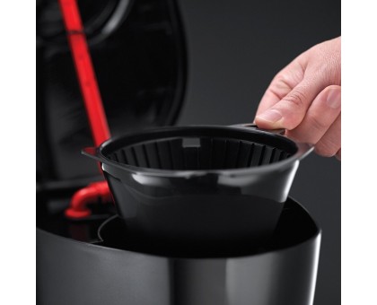 Кофеварка Russell Hobbs капельная Textures Plus 1.25л, молотый, черный Кофеварка Russell Hobbs капельная Textures Plus 1.25л, молотый, черный