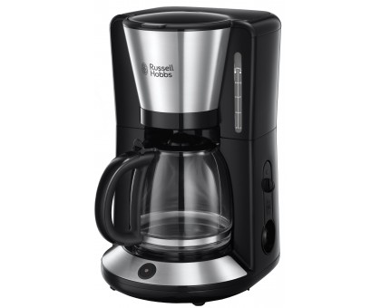 Кофеварка Russell Hobbs капельная Adventure, 1.25л, молотый, черно-серебристый Кофеварка Russell Hobbs капельная Adventure, 1.25л, молотый, черно-серебристый