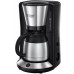 Кофеварка Russell Hobbs капельная Adventure, 1л, молотый, черно-серебристый